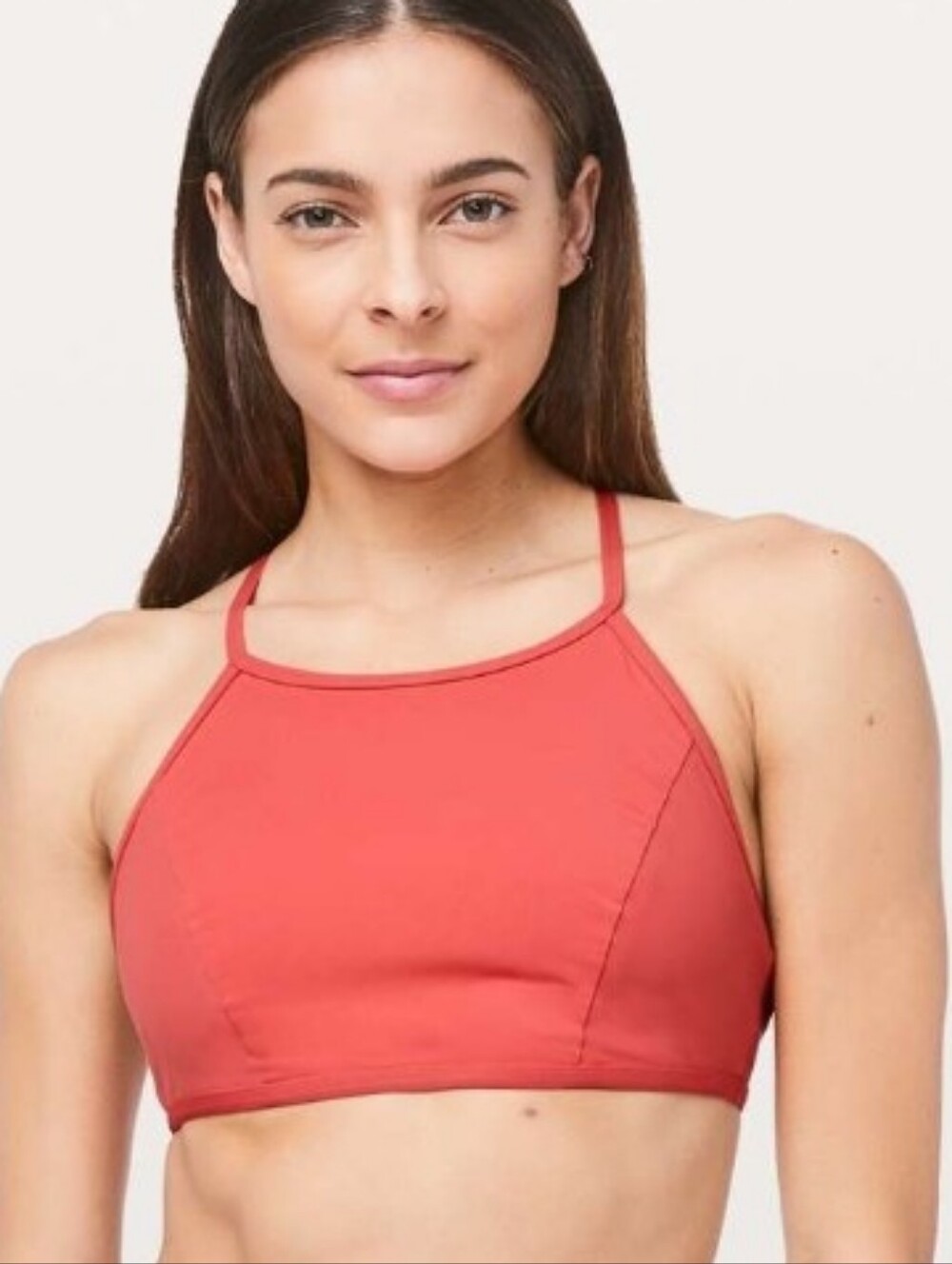 Lululemon See The Sea Swim TopPoppy Coral Sz A/B Cup